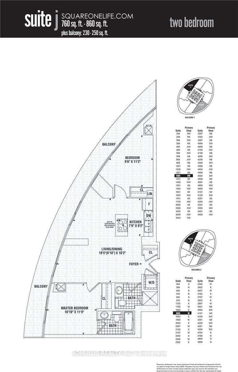 60 Absolute Ave, unit 3303 for rent