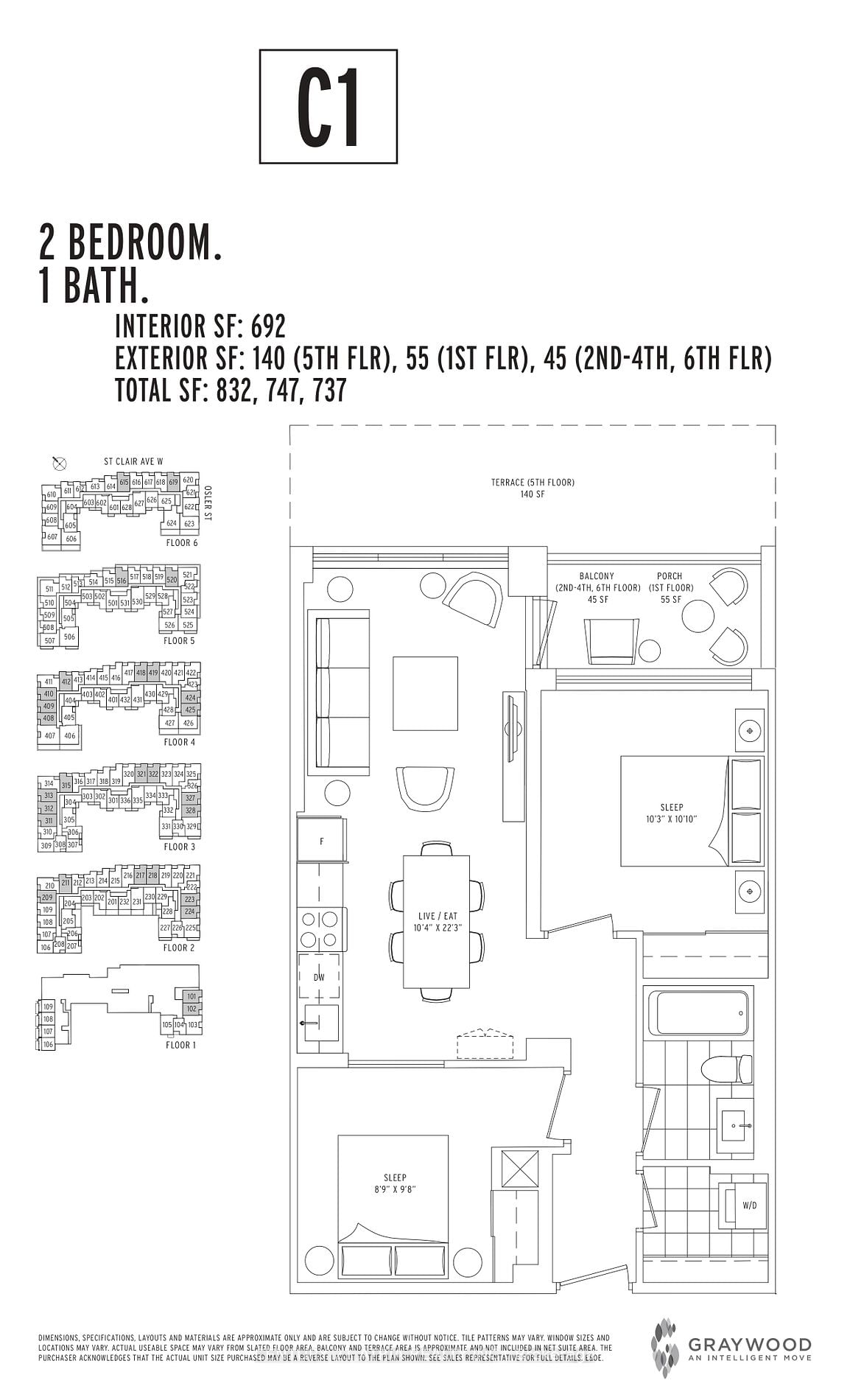 1787 St Clair Ave W, unit 224 for sale