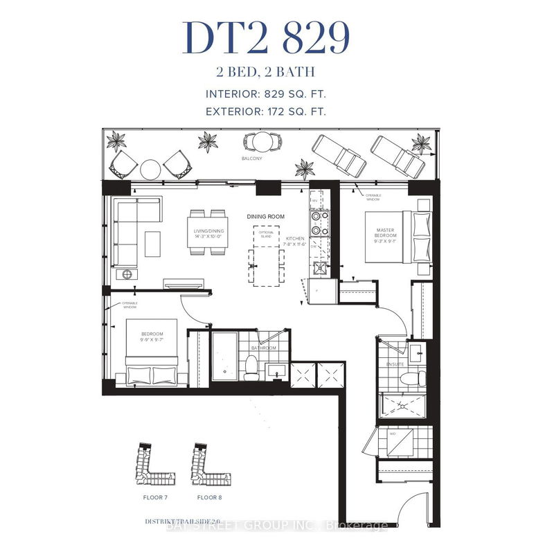 395 Dundas St W, unit 827 for rent