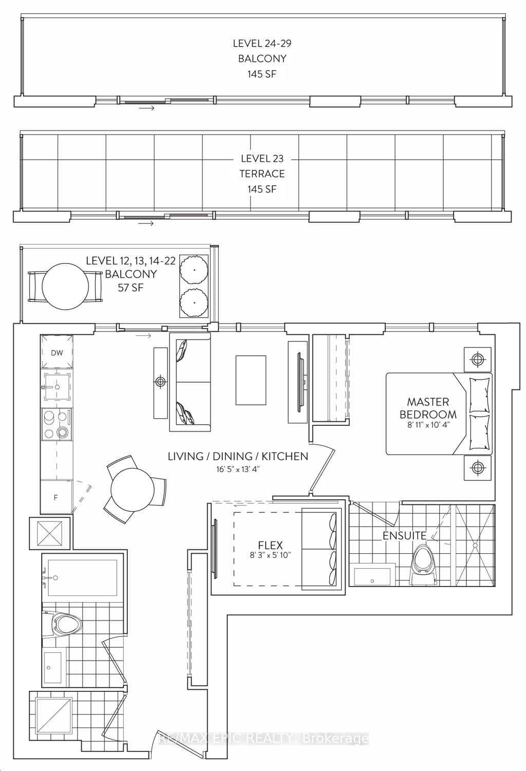 1285 DUPONT St, unit 2107 for rent