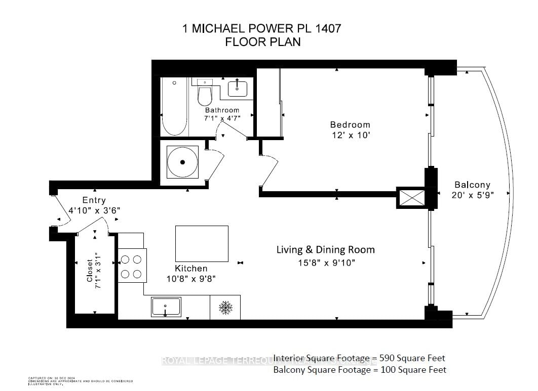 1 Michael Power Pl, unit 1407 for sale