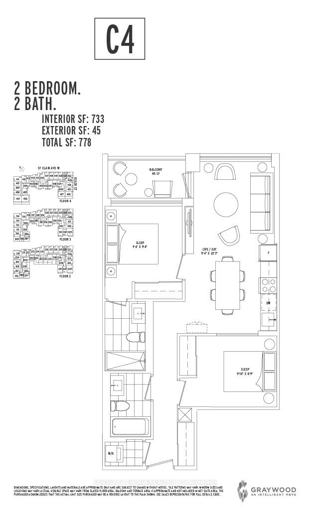 1787 St Clair Ave W, unit 421 for sale