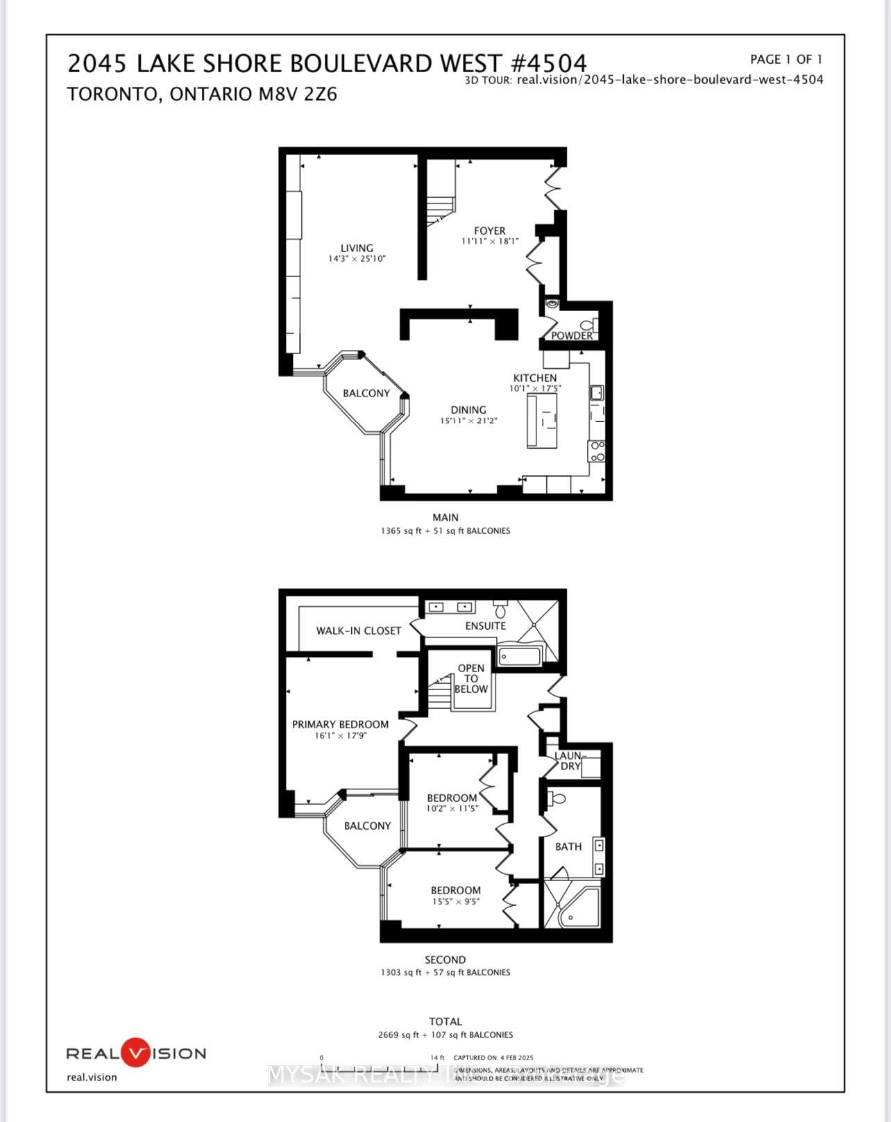 2045 Lake Shore Blvd W, unit 4504 for sale