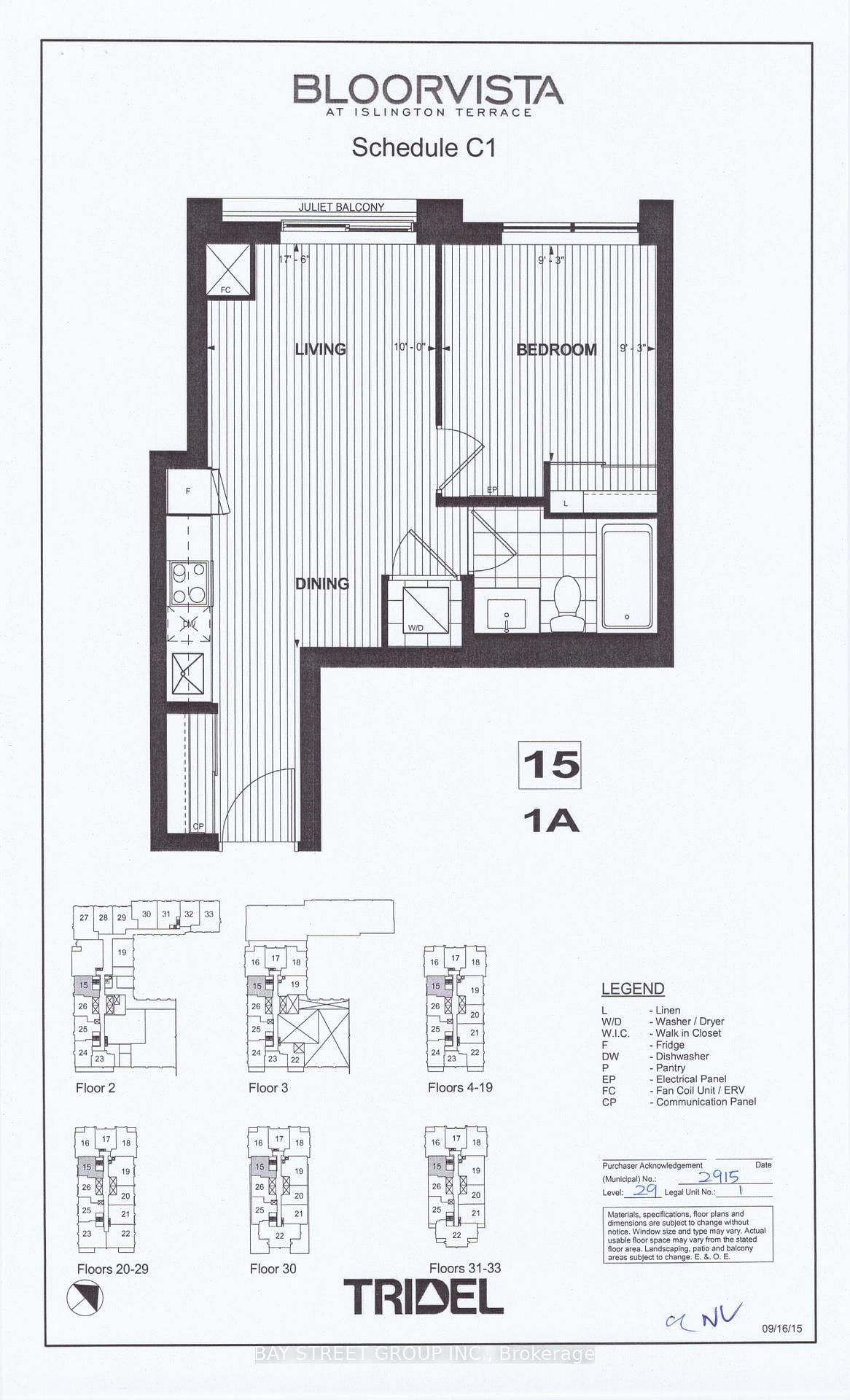 9 Mabelle Ave, unit 2915 for rent