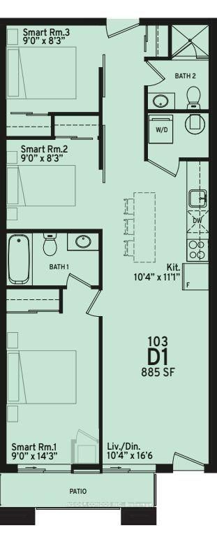 2433 Dufferin St, unit 103 for rent