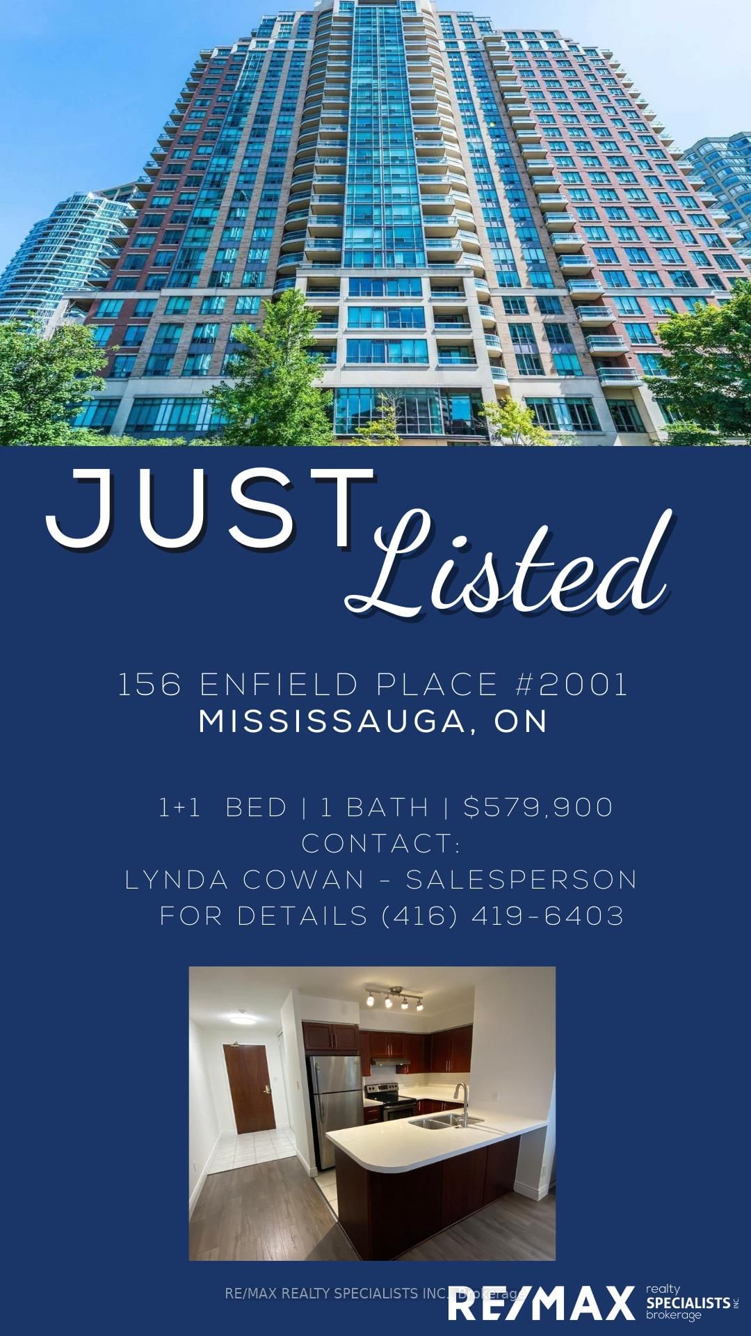 156 Enfield Pl, unit 2001 for sale