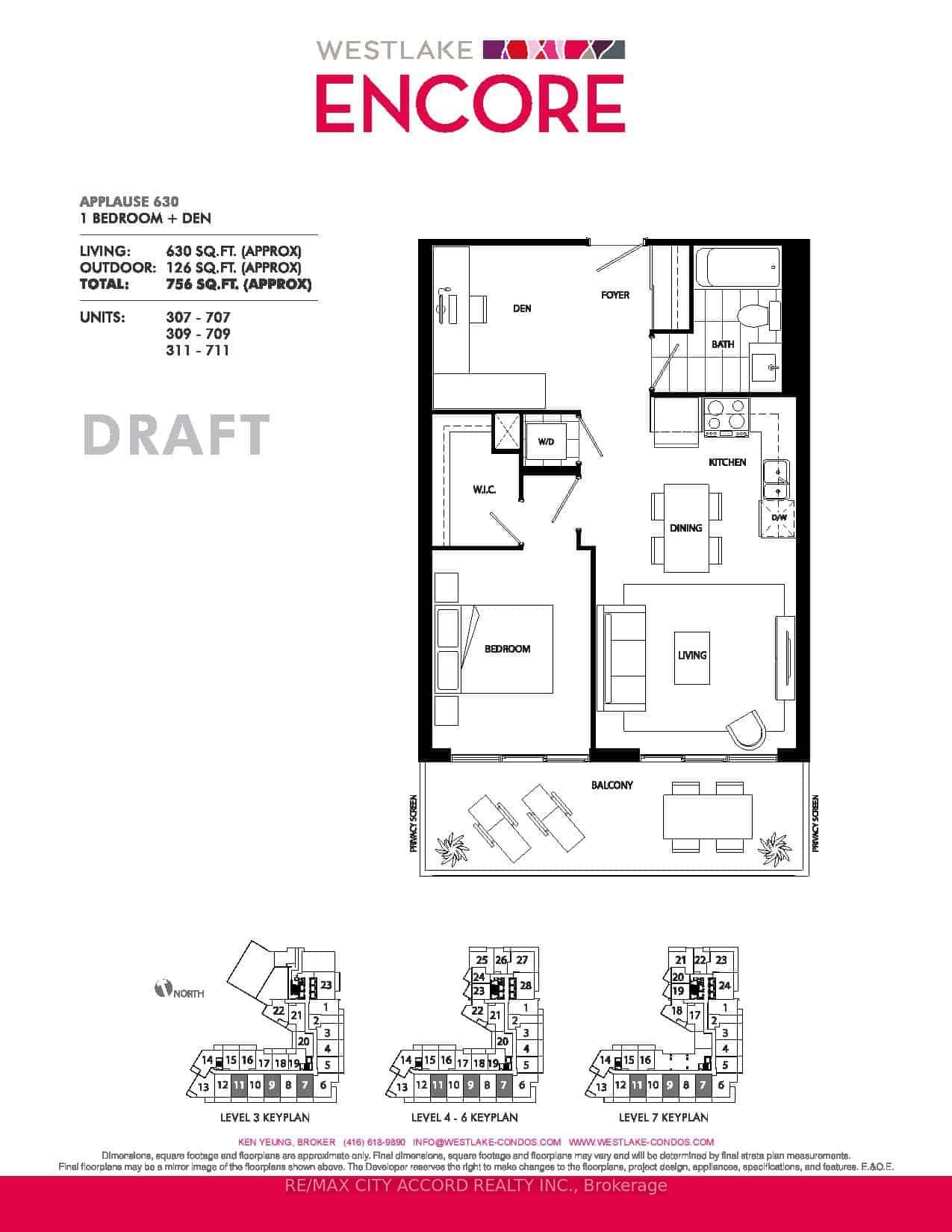 10 Park Lawn Rd, unit 707 for rent