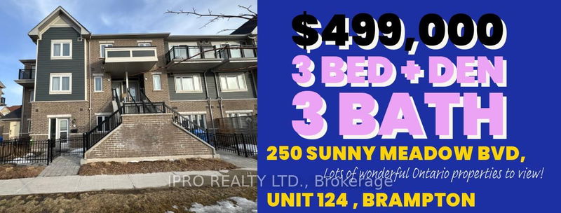 250 Sunny Meadow Blvd W, unit 124 for sale