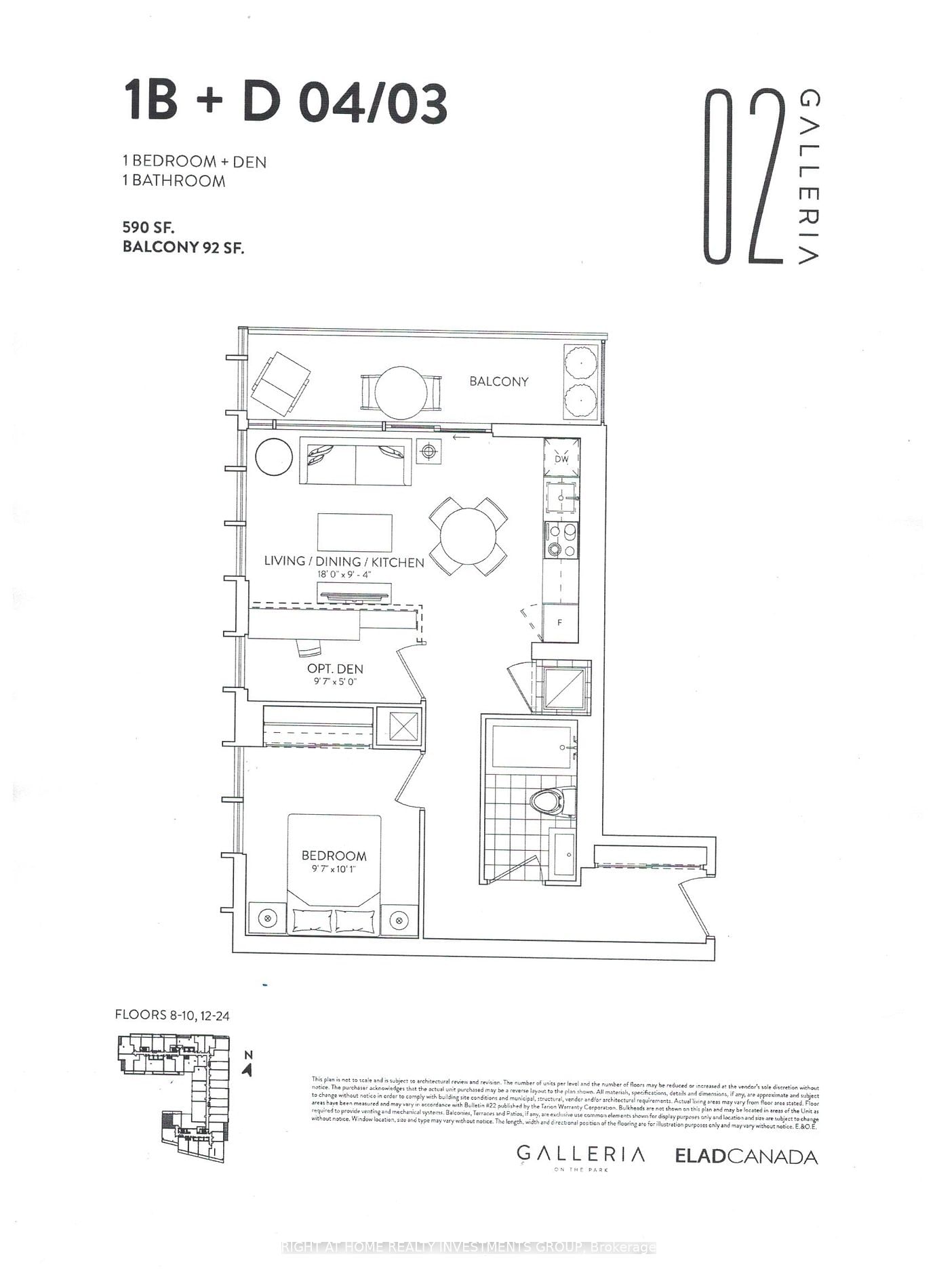 10 Graphophone Grve, unit 1304 for rent