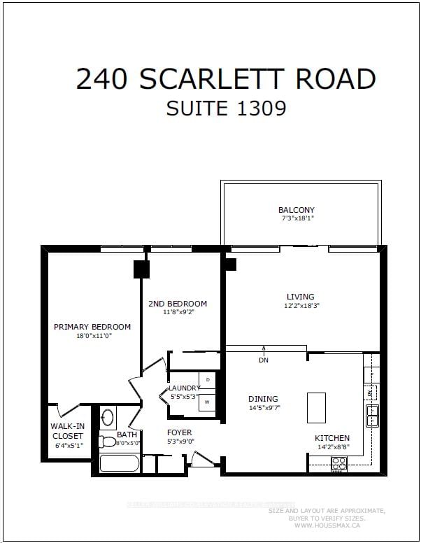 240 Scarlett Rd, unit 1309 for rent