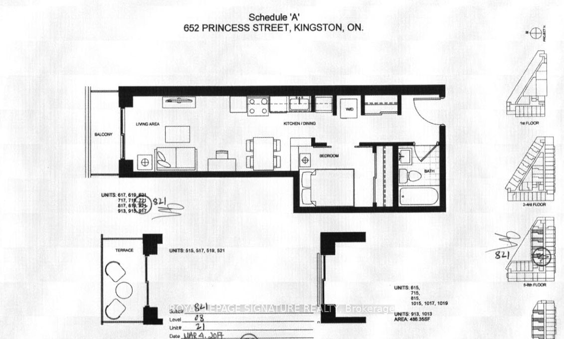 652 Princess St, unit 821 for rent