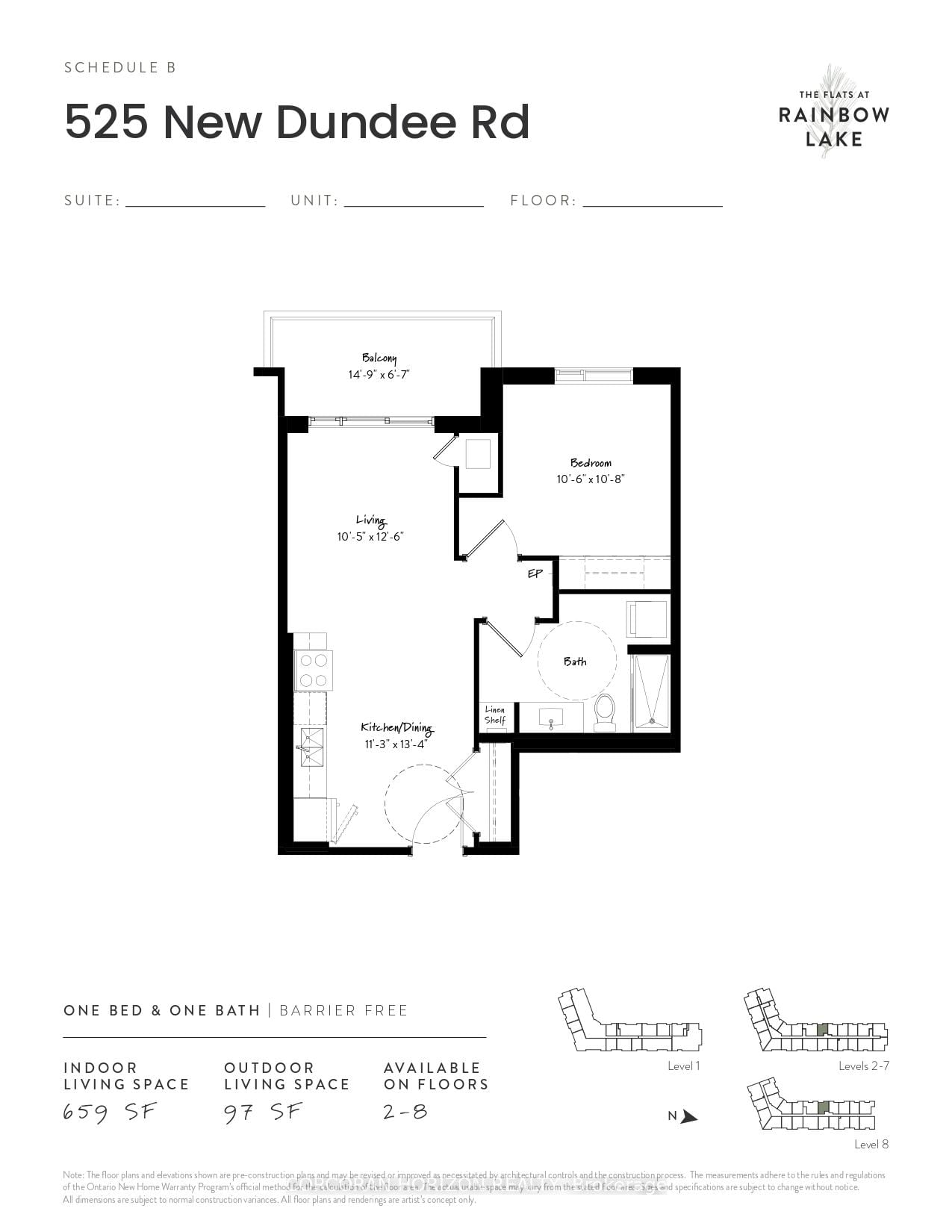 525 New Dundee Rd, unit 214 for rent