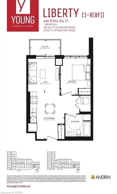 55 Duke St W, unit 208 for rent - image #2